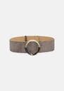 Lauren belt grey velvet Grey, Old pink TARA JARMON