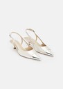 Kaia silver metallic leather loafers Argent TARA JARMON