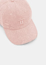 Carole pink denim cap Blush, Grey TARA JARMON