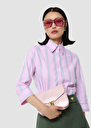 Charlot pink ribbed poplin shirt Blush TARA JARMON