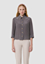 Charlot grey poplin shirt with white hearts Grey TARA JARMON