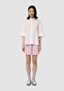 Clem white poplin shirt Pink, White TARA JARMON