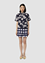 Charles midnight blue with a floral print Night TARA JARMON