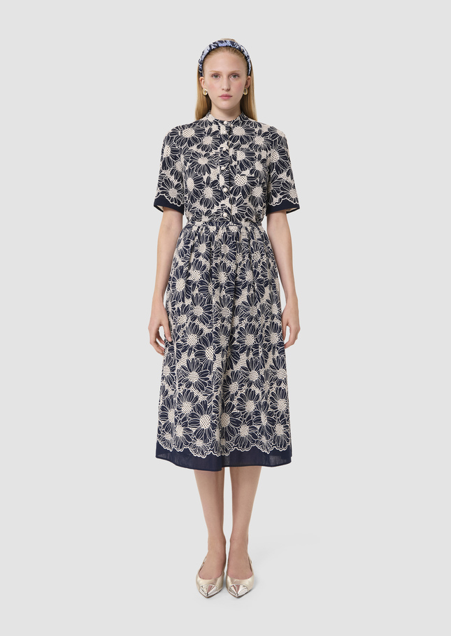 Junio midnight blue in broderie anglaise Night TARA JARMON