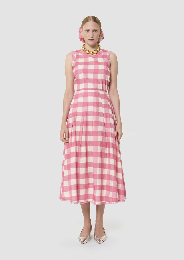 Javoue pink gingham skirt Pink TARA JARMON
