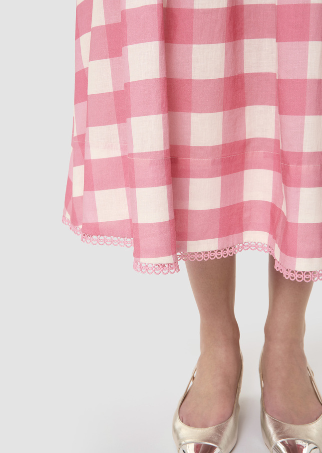 Javoue pink gingham skirt Pink TARA JARMON