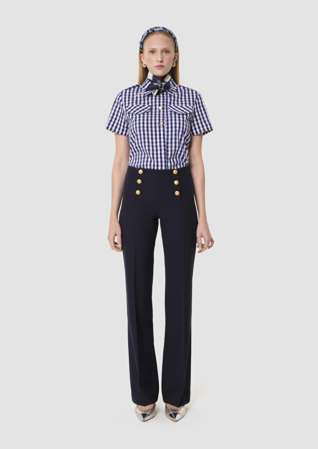 Pepino midnight blue tailored wool pants Night TARA JARMON