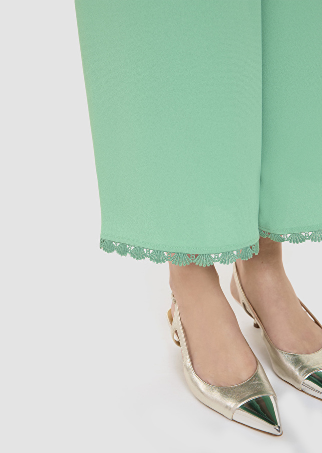 Positive green crepe pants Green TARA JARMON