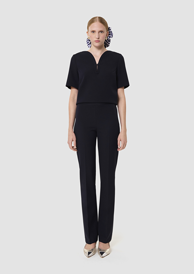 Papillon midnight blue double canvas pants Night TARA JARMON