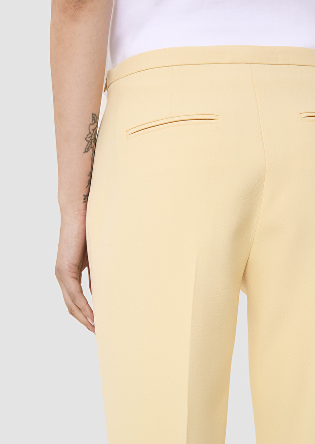 Papillon yellow double canvas pants Vanilla TARA JARMON