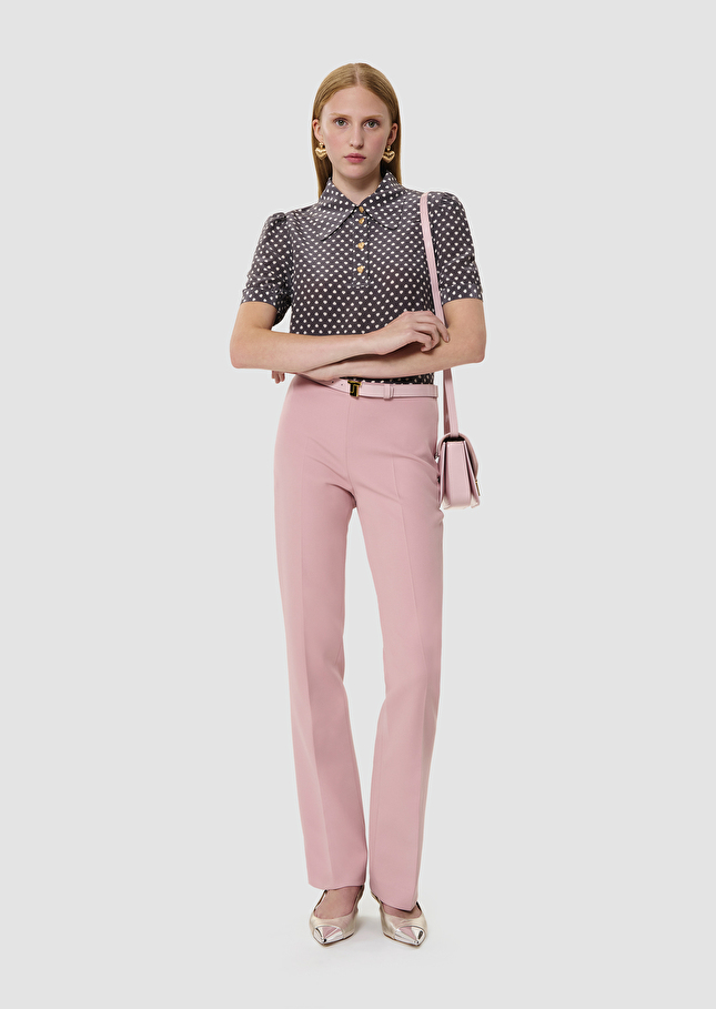 Papillon pink double canvas pants Blush TARA JARMON