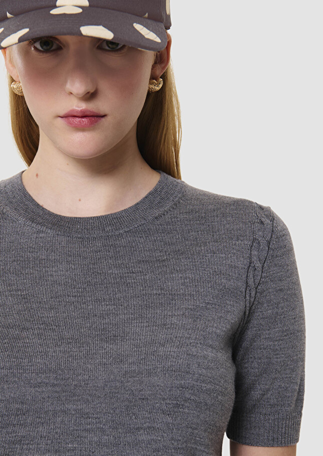 Pica grey pants in merino wool Gray grey TARA JARMON