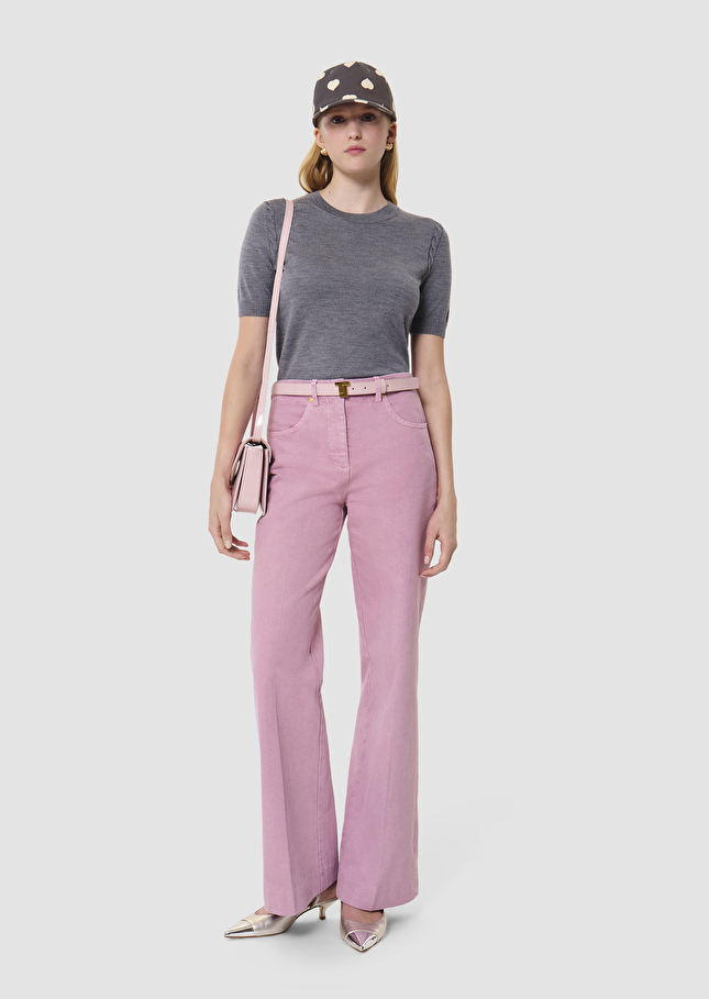 Pica grey pants in merino wool Gray grey TARA JARMON