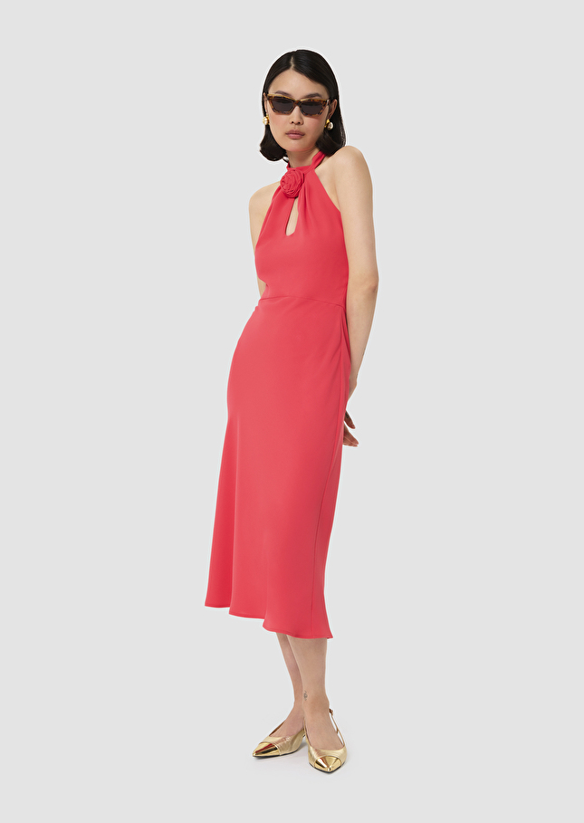 Rosanne red crepe dress