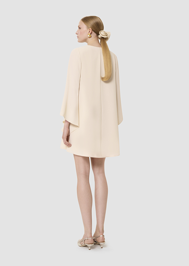 Raonie ecru crepe dress Off-white TARA JARMON