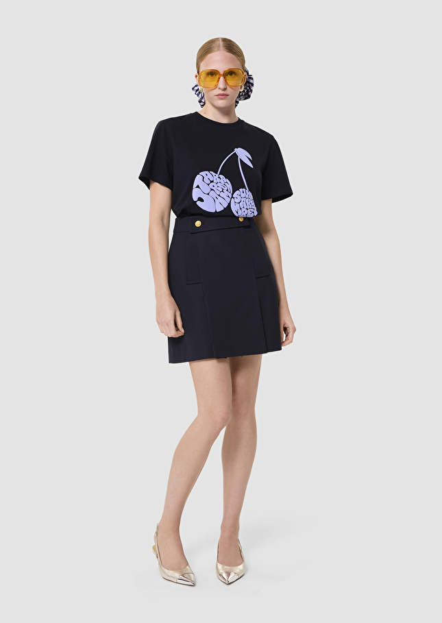 Taracherry midnight blue jersey T-shirt Night TARA JARMON