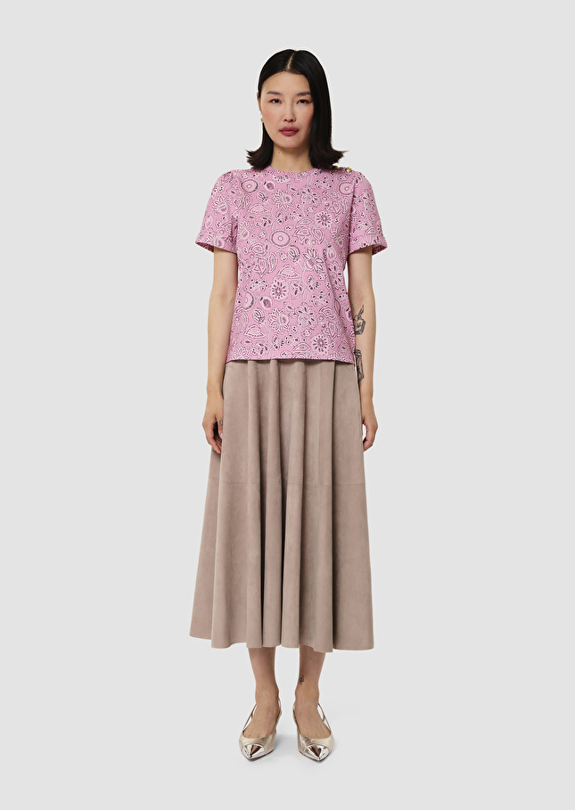 Tampa pink t-shirt with bandana pattern Rosewood TARA JARMON