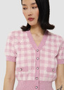 Gavril pink gingham cardigan Craie, Old pink TARA JARMON