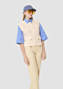 Gill ecru cotton cardigan Off-white TARA JARMON