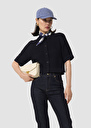 Gracy midnight cotton cardigan Night, Off-white TARA JARMON