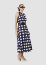 Javoue midnight blue gingham skirt Green, Night, Pink TARA JARMON