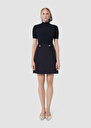 Jimmy midnight blue tailored wool skirt Night, Thym TARA JARMON