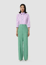 Pan green in flammed fabric Green TARA JARMON