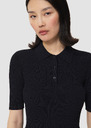 Paloma midnight blue fine knit sweater Horizon, Night, Vanilla TARA JARMON