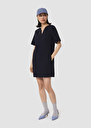 Ray midnight blue double canvas dress Night TARA JARMON