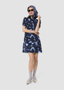 Romancine blue cherries print dress Horizon TARA JARMON