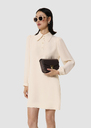 Rolfo ecru crepe dress Off-white TARA JARMON