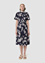 Ricochet midnight blue floral print dress Night TARA JARMON