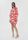 Rivanne red floral print cotton dress Poppy TARA JARMON
