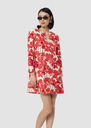 Rheala red floral print cotton dress Green, Off-white, Poppy TARA JARMON