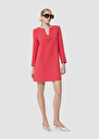 Rheala red crepe dress Green, Off-white, Poppy TARA JARMON