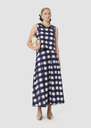 Tepee midnight blue gingham top Night, Pink TARA JARMON
