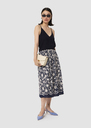 Tamara midnight-blue crepe top Green, Night, Off-white TARA JARMON