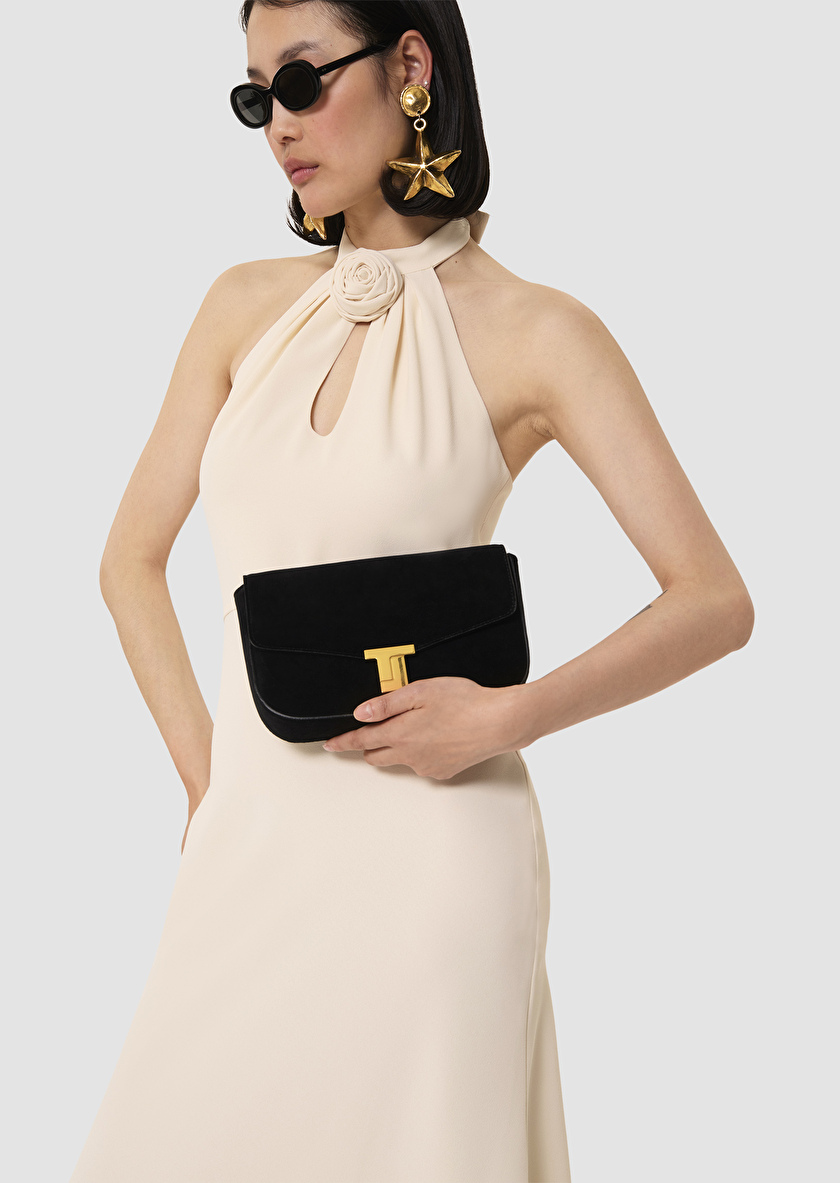Rosanne ecru crepe dress Off-white TARA JARMON