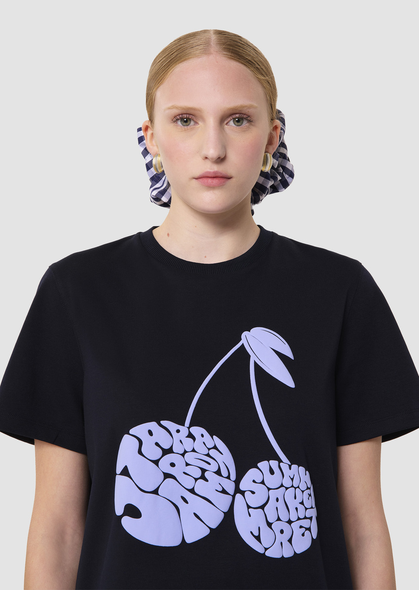 Taracherry midnight blue jersey T-shirt Night TARA JARMON