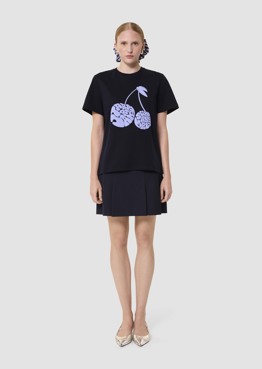 Taracherry midnight blue jersey T-shirt Night TARA JARMON