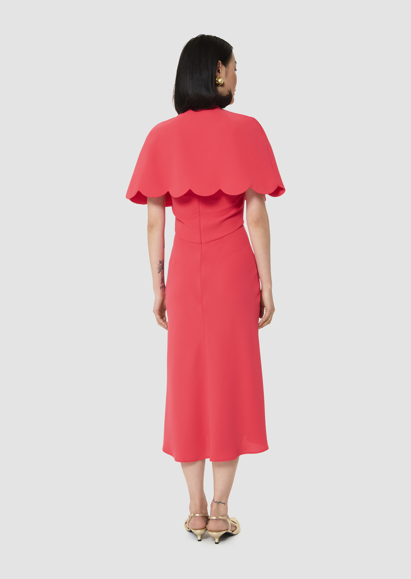 Valentinie red crepe cape Poppy TARA JARMON