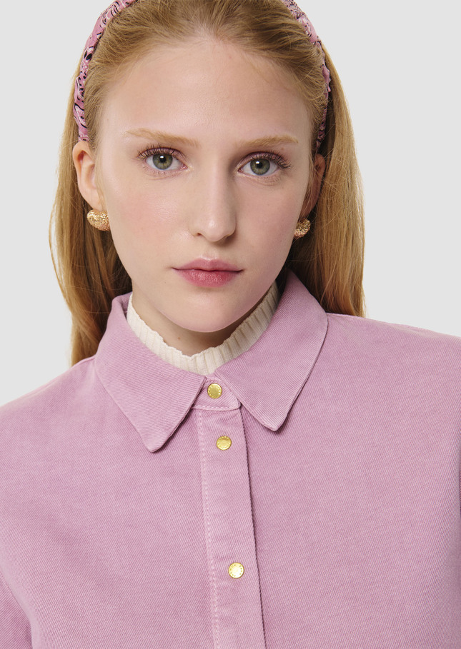Camilia pink denim shirt Old pink TARA JARMON