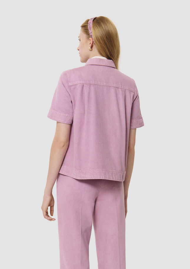 Camilia pink denim shirt Old pink TARA JARMON