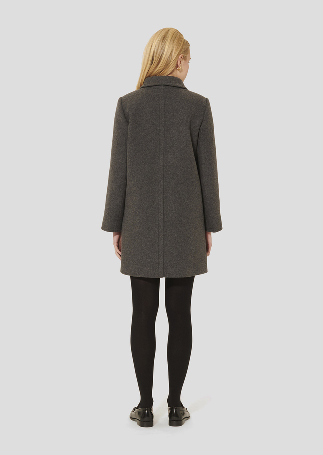 Marceau grey wool coat Gray grey TARA JARMON