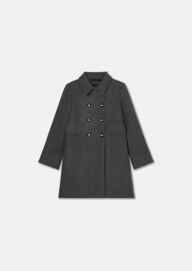 Marceau grey wool coat Gray grey TARA JARMON