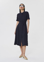 Ricochet midnight-blue fluid crepe dress Night TARA JARMON