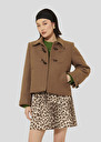 Manoel beige caban coat Nut brown TARA JARMON