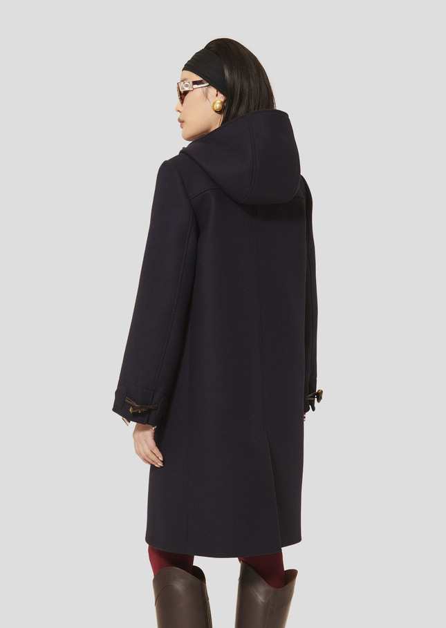 Manoela midnight blue wool coat Night TARA JARMON