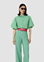 Calypso green poplin shirt Pistache TARA JARMON
