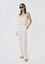 Poupee ecru tailored wool pants Off-white, Poppy TARA JARMON